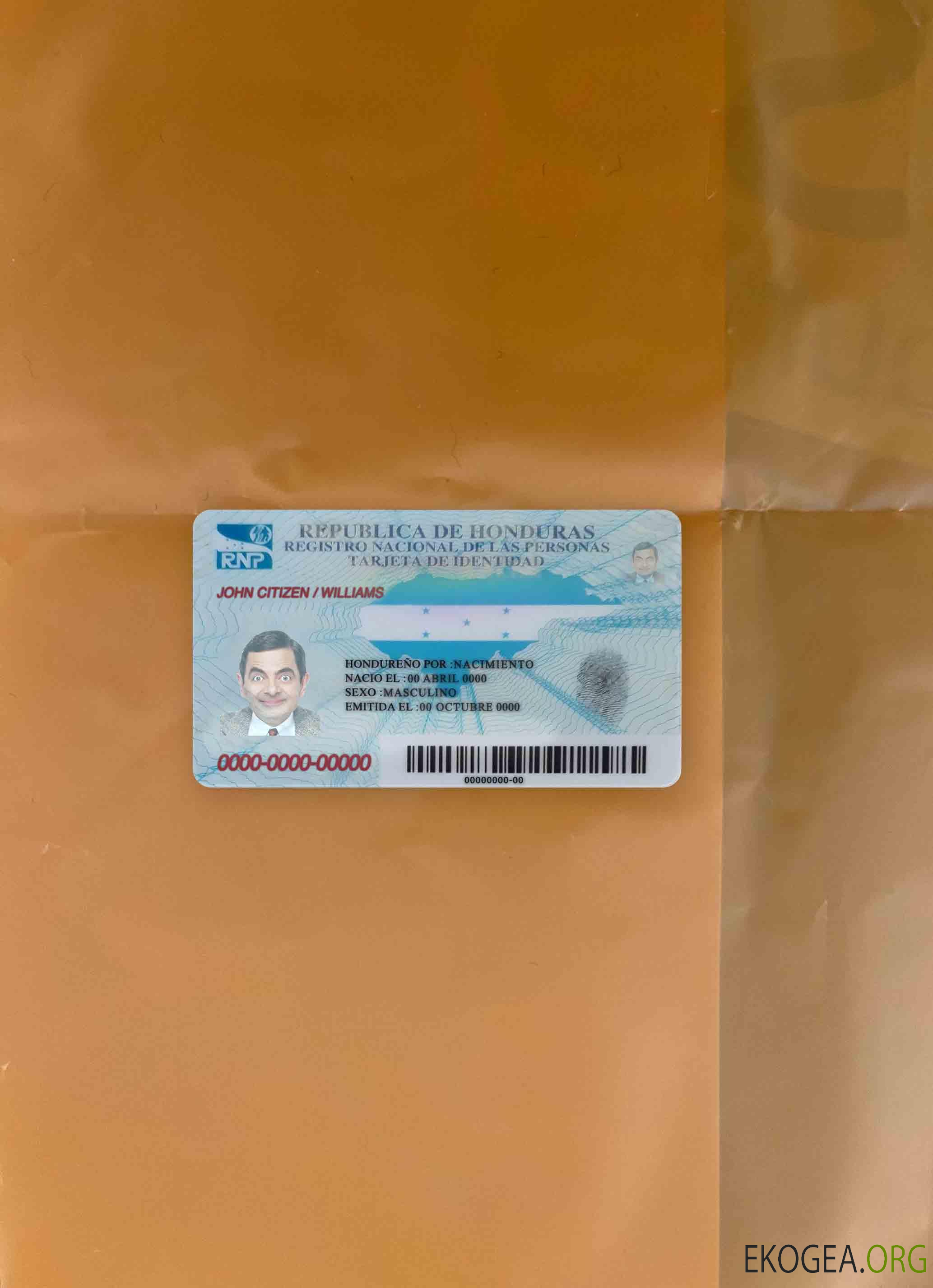 Honduras id photolook AVANT